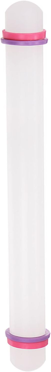 HARFINGTON Fondant Rolling Pin 13 Inch x 0.98 Inch Adjustable Guide Rings by HARFINGTON