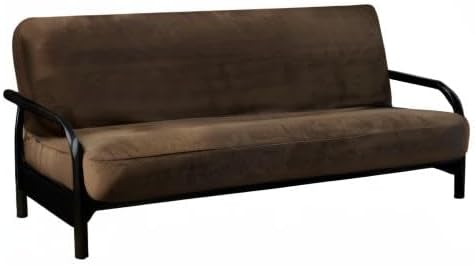 OctoRose Full Size 54x75x8inch 3 Side Zipper Classic Soft Micro Suede Futon C...