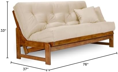 Nirvana Futons Arden Futon Set - Full Size Futon Frame with Mattress Included...