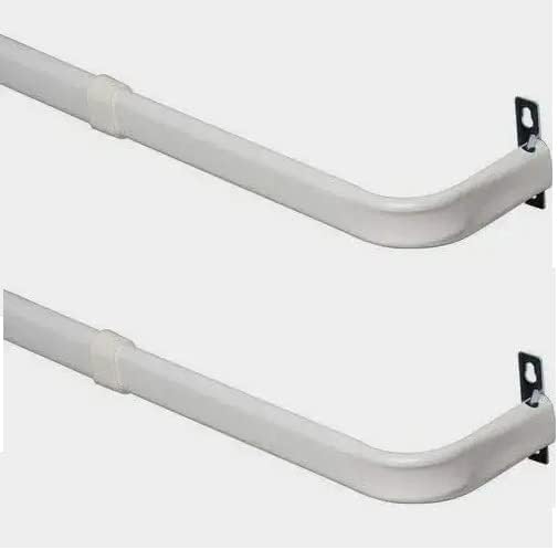 Yafa Home Fashion Heavy Duty Single Standard Adjustable Curtain Rod Hardware ...