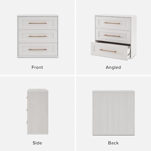 mopio Blake Dresser, Night Stand (White Oak, Set of 2)