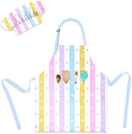 Kids Aprons for Cooking, Toddler Apron for Girls with Pockets Apron for Kid | Cooking Baking Painting Crafting Art Gardening Adjustable