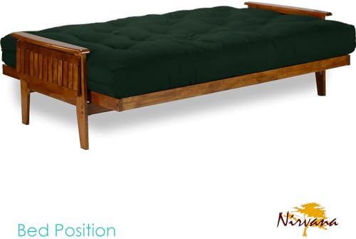 Nirvana Futons Eastridge Futon Set - Queen Size, Frame, 8" Mattress, Twi...