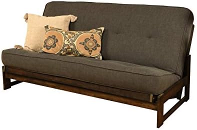 Kodiak Aspen Full-Size Futon Mattress, Gray Linen