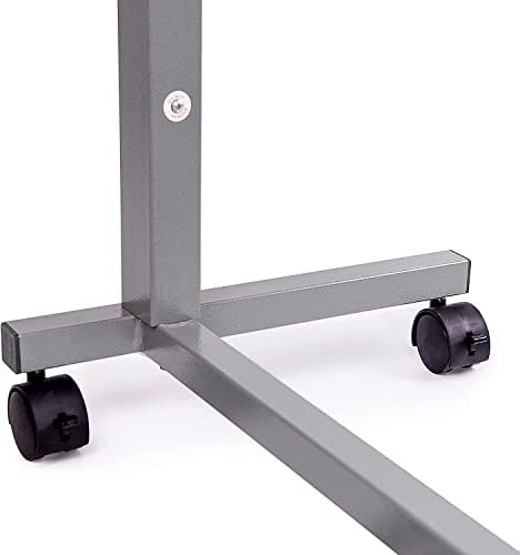Vaunn Medical Adjustable Overbed Bedside Table with Wheels (Hospital and Home...