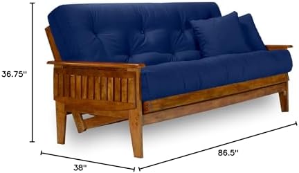 Nirvana Futons Eastridge Futon Set - Queen Size, Frame, 8" Mattress, Twi...