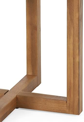 Hamel Outdoor Circular Side Table - Acacia Wood - Teak