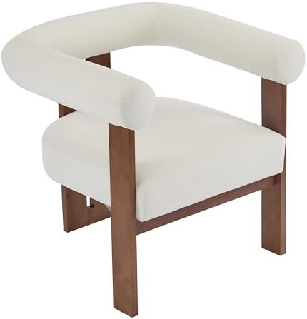 Christopher Knight Home Modern Velvet Upholstered Accent Chair for Living Roo...