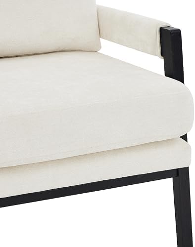 Roundhill Furniture Kelly Mid-Century Modern Chenille Upholstered Accent Armc...