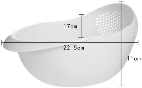 Rice Sieve Plastic Colander Kitchen Drain Basket - Image 8
