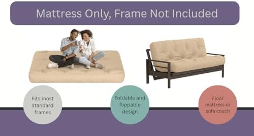 Royal Sleep Products by The Futon Factory | 10 inch Pocket Coil Futon Mattres...