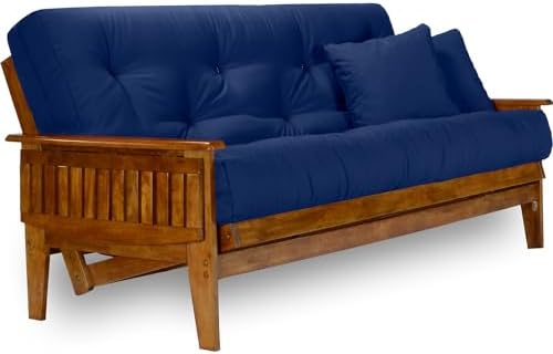 Nirvana Futons Eastridge Futon Set - Queen Size, Frame, 8" Mattress, Twi...