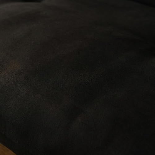Kodiak Furniture Tucson Full Size Futon Set in Rustic Walnut Finish, Suede Black