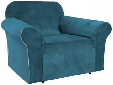 H.VERSAILTEX Stretch Velvet Armchair Cover Couch Covers 1 Cushion Chair - Image 8