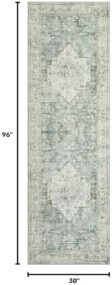 LIVEBOX Washable 2.5x8 Runner Rugs for Entryway Bathroom, Boho Kitchen Floor ...