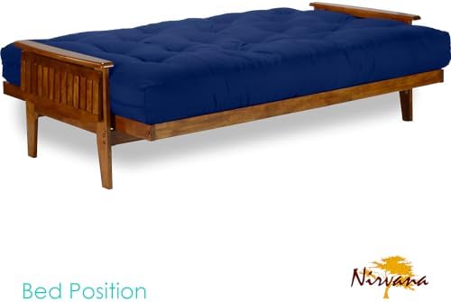 Nirvana Futons Eastridge Futon Set - Queen Size, Frame, 8" Mattress, Twi...