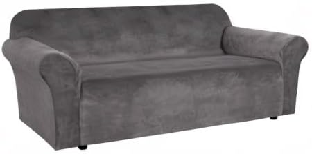 H.VERSAILTEX Stretch Velvet Sofa Covers Large Couch Covers Sofa Slipcovers - Image 8