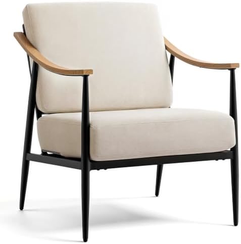 RNKSFX Modern Accent Chair for Living Room Bedroom Mid Century Arm Chair Upho...