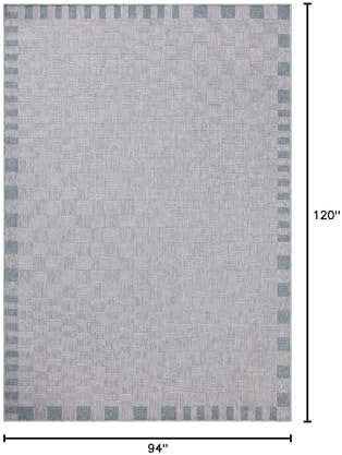 Loloi Amber Lewis Topanga Silver/Blue 7'-10" x 10' Area Rug