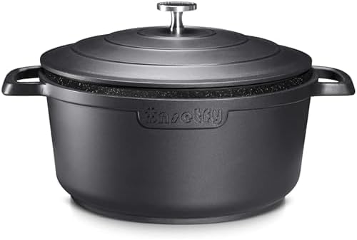 Large Dutch Oven Pot with Lid-7.5QT Cast Aluminum Oven Pot with Two Handles