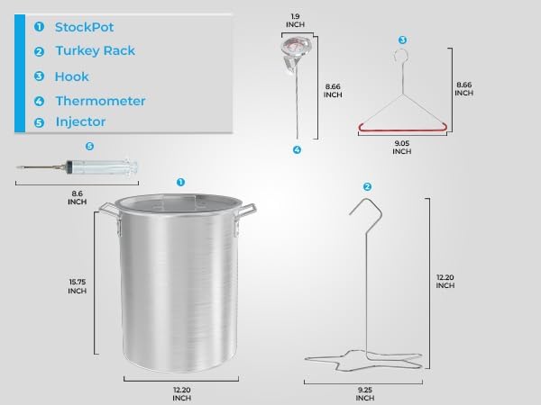 30 Qt Aluminium Stock Pot Kit – Turkey Fryer Pot - Image 3