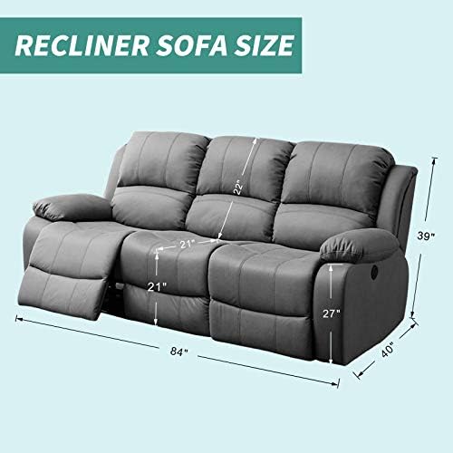 YEMYHOM 8 Pieces Stretch Recliner Sofa Cover Latest Jacquard Reclining Couch ...