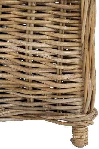 SAFAVIEH Furniture - Zane Club Chair - 17.3" Seat Height - Grey - Rattan...