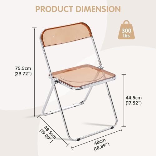 Modern Transparent Folding Chair- Acrylic Folding Chairs-Acrylic Ghost Stacka...