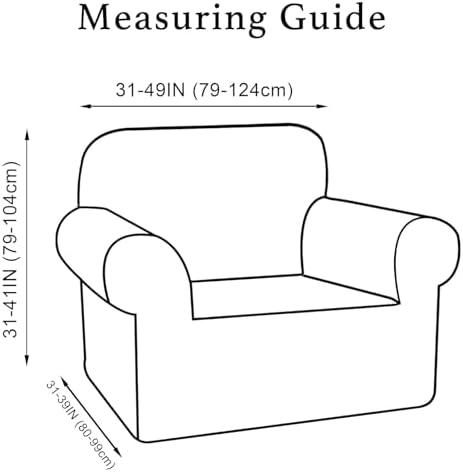 Turquoize Stretch Velvet Chair Cover Sofa Covers for Living Room Armchair Cov...