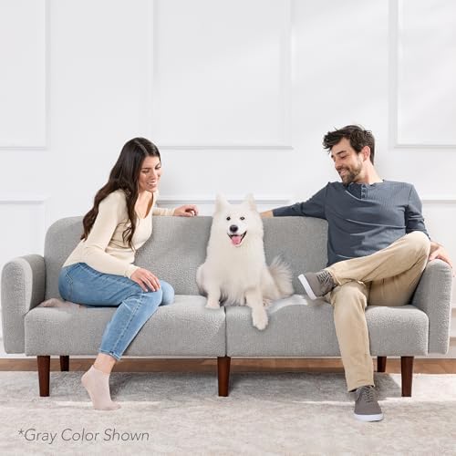 Best Choice Products 77" Mid Century Modern Boucle Loveseat Sofa, Couch,...