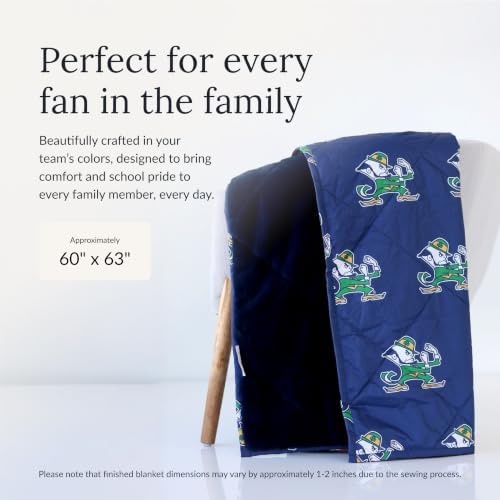 Hooded Stadium Everywhere Blanket, Notre Dame Fighting Irish | Extra Plush Blanket Featuring Your Favorite College Team, Cozy, Durable and Machine-Washable, Great for Game Day or Gifting