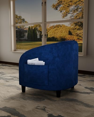 GarveeHome Accent Chair for Living Room Barrel Club Chair with Soft Padded Se...