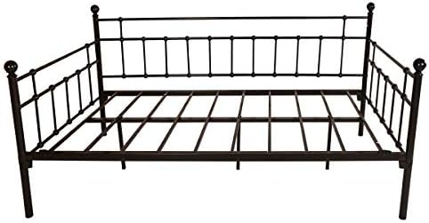 HOMERECOMMEND Metal Daybed Frame Twin Size,Black