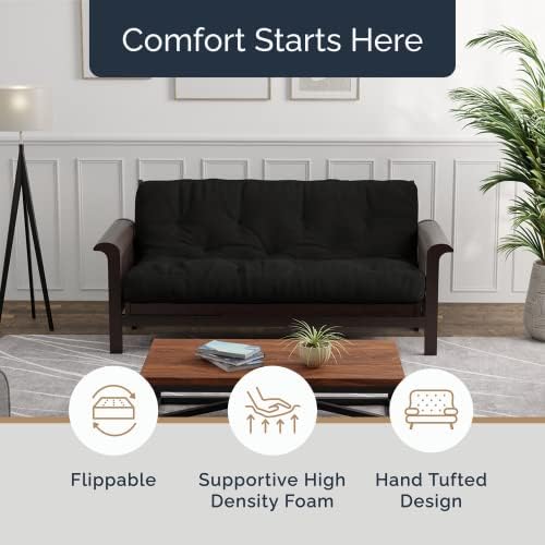 Loosh Home | 6" Full Size Futon Sofa Bed Memory Foam Mattress - USA Made...