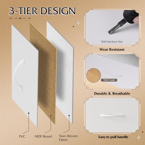WLIVE Dresser for Bedroom, 7 Drawers, TV Stand, White