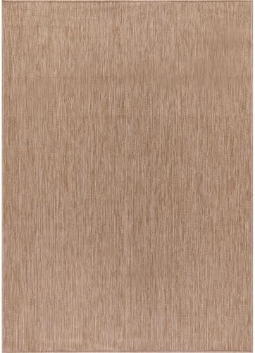 Washable Indoor Outdoor Rug 5x7 Weather Resistant Area Rugs Modern Solid Jute...