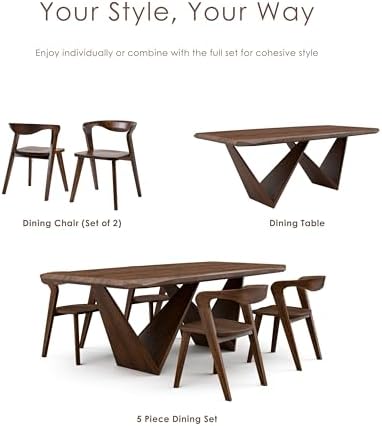 Furniture of America Nazaen III Mid-Century Modern Wood 21.5-inch Side Chairs...