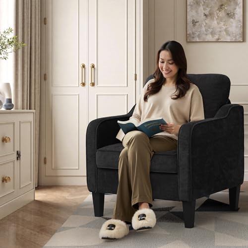 Accent Chair for Living Room, Mid Century Modern Reading Chair for Bedroom, U...