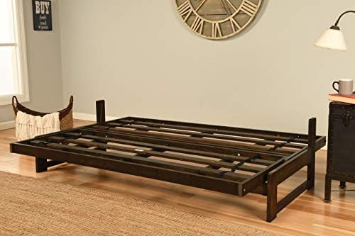 Colorado Reclaim Mocha Frame and Mattress Set w/Choice of Fabrics, 7 Inch Cot...