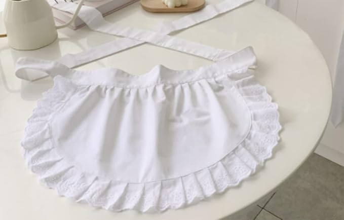 CRB Fashion Waist Apron Kitchen Cooking Restaurant Cotton Bistro Half Aprons - Image 3