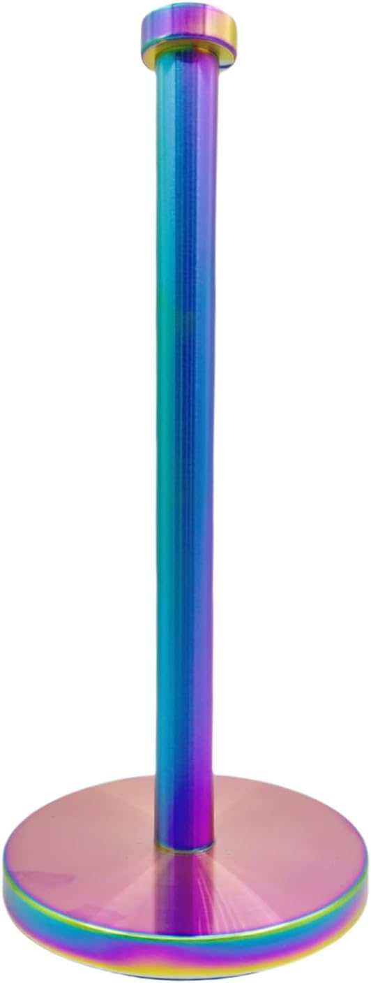 Stainless Steel Paper Towel Holder Countertop, Rainbow Kitchen Roll Holder Stand by Keiwhsly