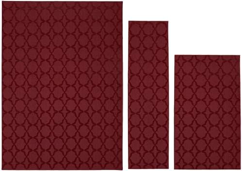 Garland Rug Sparta Non Slip Polypropylene 3-Piece Set (5'x7', 3'x...