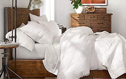 basic home 28x28 Euro Throw Pillow Insert-Down Feather Pillow Insert-Cotton Fabric-White-1 Piece