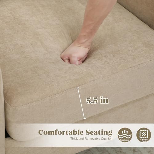 Accent Chair for Living Room, Modern Reading Chair for Bedroom, Upholstered A...