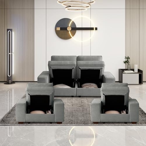 TEKAMON 45" Accent Chair with Seat Storage, Oversized Single Sofa Chair,...