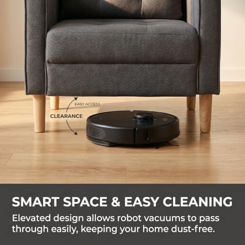 Fabric Accent Chairs Set 2 , Mid Century Armchair for Living Room, Grey
