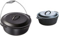 Lodge Cast Iron Dutch Ovens and Serving Pot Bundle (9-Quart + 7-Quart)