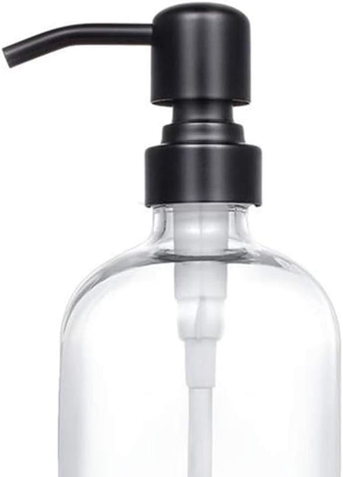2 Pack Thick Clear Glass Pint Jar Soap Dispenser - Image 2