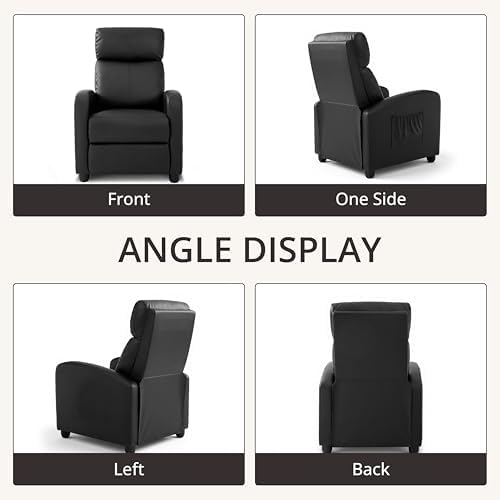 Leather Recliner Chair for Living Room, Home Theater Seating