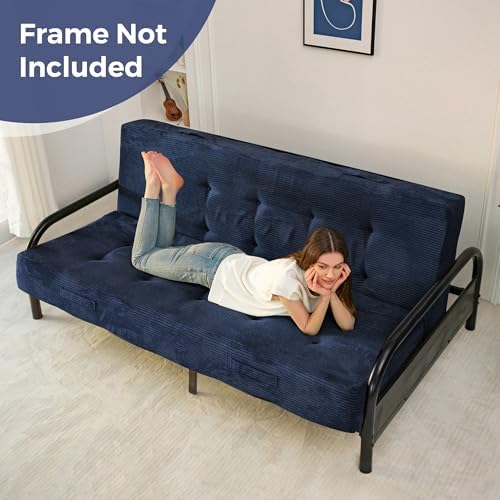 MAXYOYO Foldable Mattress, 8-Inch Tufted Futon Mattress with Handles